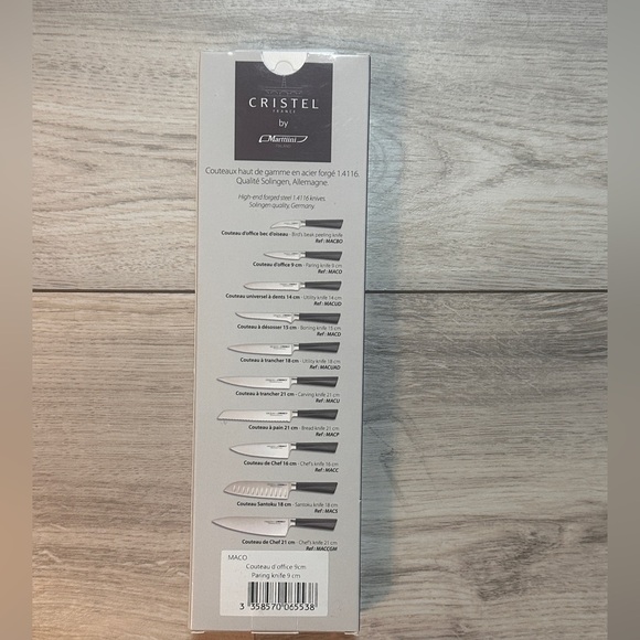 CRISTEL, 1.4116 grade stainless Steel Paring Knife New in box - Picture 3 of 4